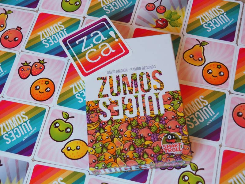 Zumos es el juego de mesa de frutas de Zacatrus y Smart Troll Games